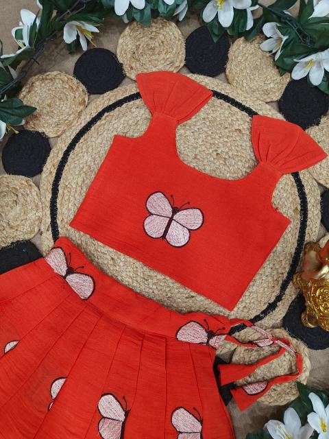 BUTTERFLY SUMMER KIDS Cotton Orange Children wear wholesale market
